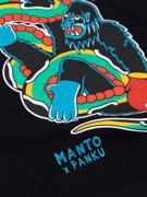 MANTO X PANKU struggle tshirt- black